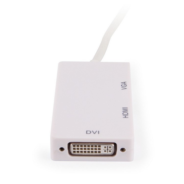 DisplayPort To HDMI-compatible VGA DVI Adapter 4K DP 3 In 1 Connector Video Display Converter for PC Projector Laptop HDTV