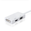 DisplayPort To HDMI-compatible VGA DVI Adapter 4K DP 3 In 1 Connector Video Display Converter for PC Projector Laptop HDTV