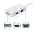 DisplayPort To HDMI-compatible VGA DVI Adapter 4K DP 3 In 1 Connector Video Display Converter for PC Projector Laptop HDTV