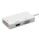 DisplayPort To HDMI-compatible VGA DVI Adapter 4K DP 3 In 1 Connector Video Display Converter for PC Projector Laptop HDTV