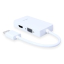DisplayPort To HDMI-compatible VGA DVI Adapter 4K DP 3 In 1 Connector Video Display Converter for PC Projector Laptop HDTV