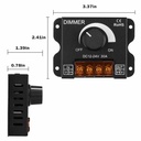 DC 12V-24V LED Dimmer Switch 30A LED Monochrome Controller PWM Digital Stepless Dimming for Lamp Strip Single Color Lamp