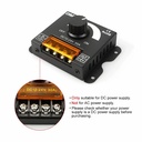 DC 12V-24V LED Dimmer Switch 30A LED Monochrome Controller PWM Digital Stepless Dimming for Lamp Strip Single Color Lamp