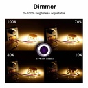 DC 12V-24V LED Dimmer Switch 30A LED Monochrome Controller PWM Digital Stepless Dimming for Lamp Strip Single Color Lamp