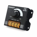 DC 12V-24V LED Dimmer Switch 30A LED Monochrome Controller PWM Digital Stepless Dimming for Lamp Strip Single Color Lamp