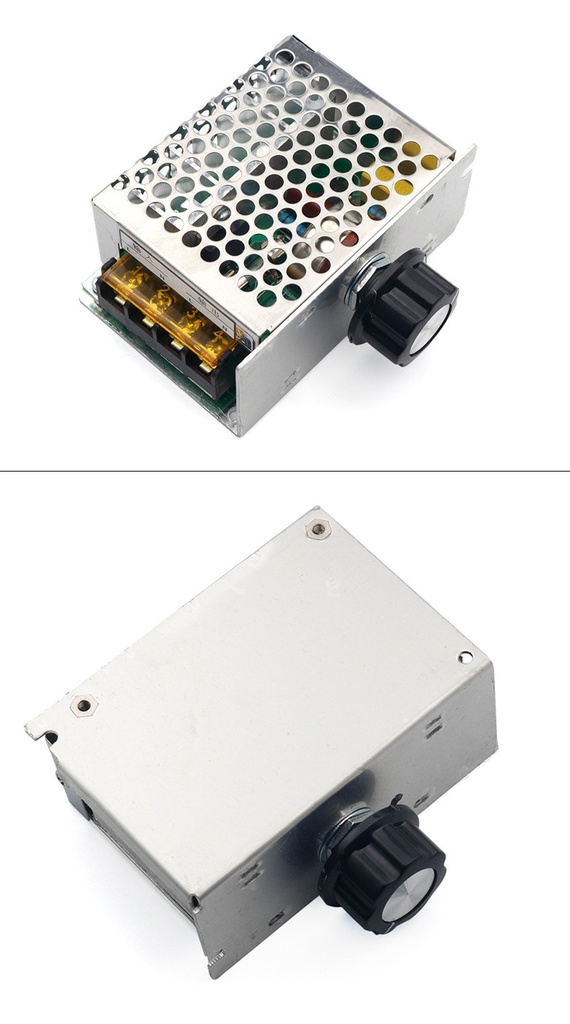 AC 220V 4000W High Power Thyristor Electronic Voltage Regulator Dimming Speed Temperature Regulation Control Switch