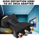HDMI to 3RCA red, yellow and white lotus head converter HDMI to AV converter 3RC