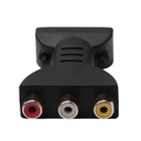 HDMI to 3RCA red, yellow and white lotus head converter HDMI to AV converter 3RC