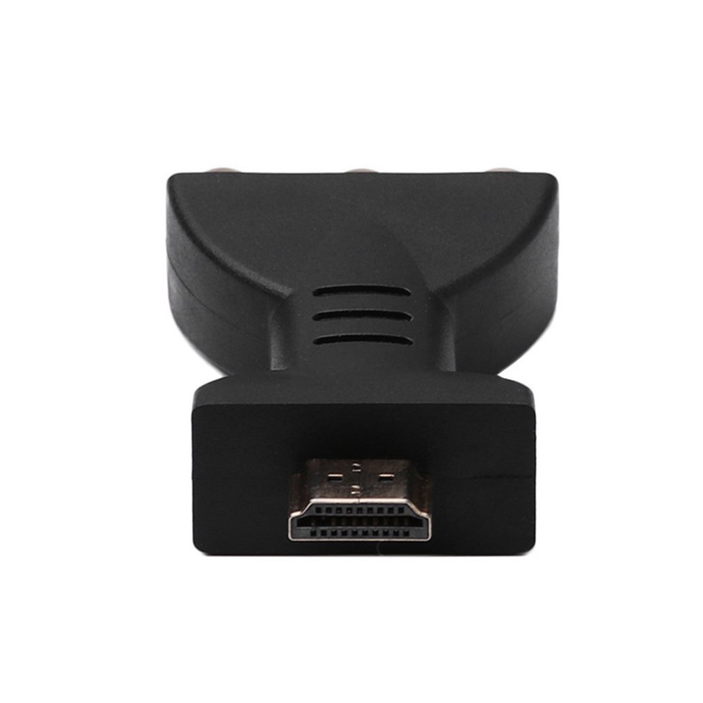 HDMI to 3RCA red, yellow and white lotus head converter HDMI to AV converter 3RC