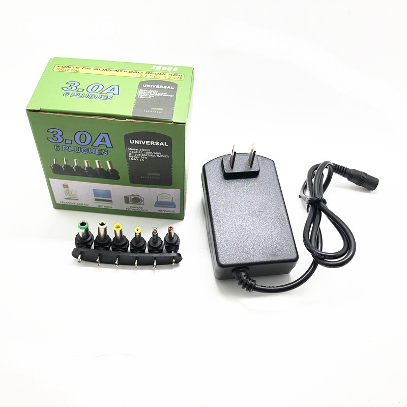 30W adjustable multi-function switching power supply 3-12V 3A voltage adjustable voltage power supply adapter