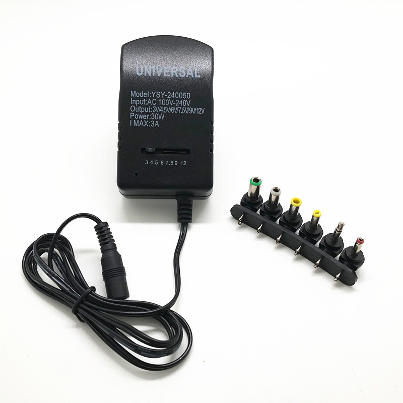 30W adjustable multi-function switching power supply 3-12V 3A voltage adjustable voltage power supply adapter