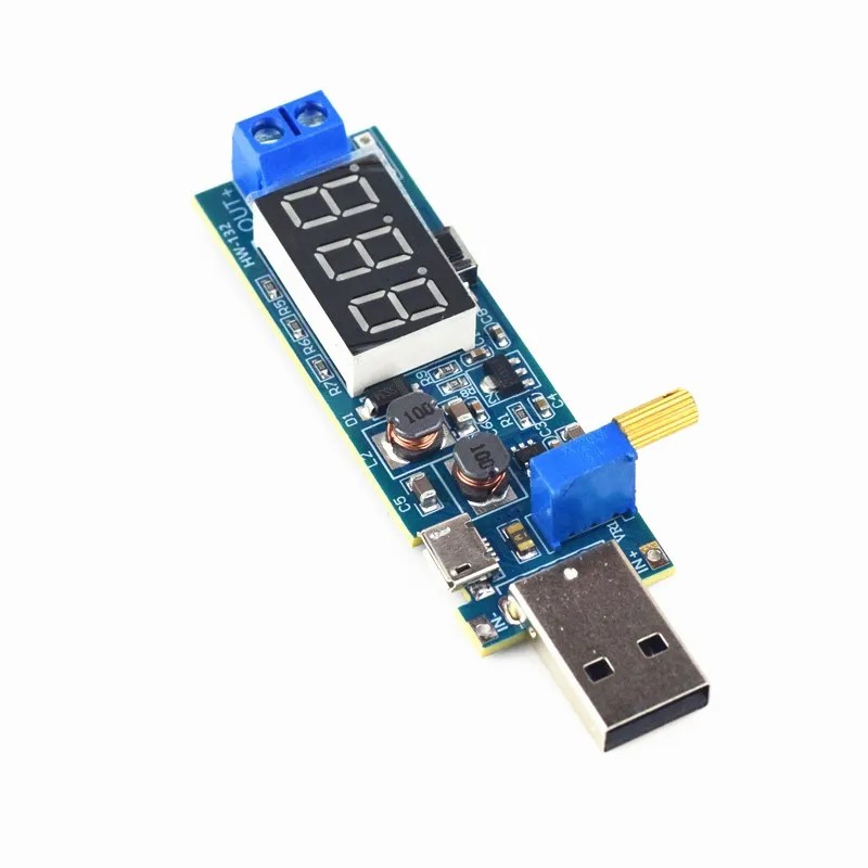 DC-DC 5V to 3.5V / 12V USB Step UP / Down Power Supply Module Adjustable Boost Buck Converter Out DC 1.2V-24V
