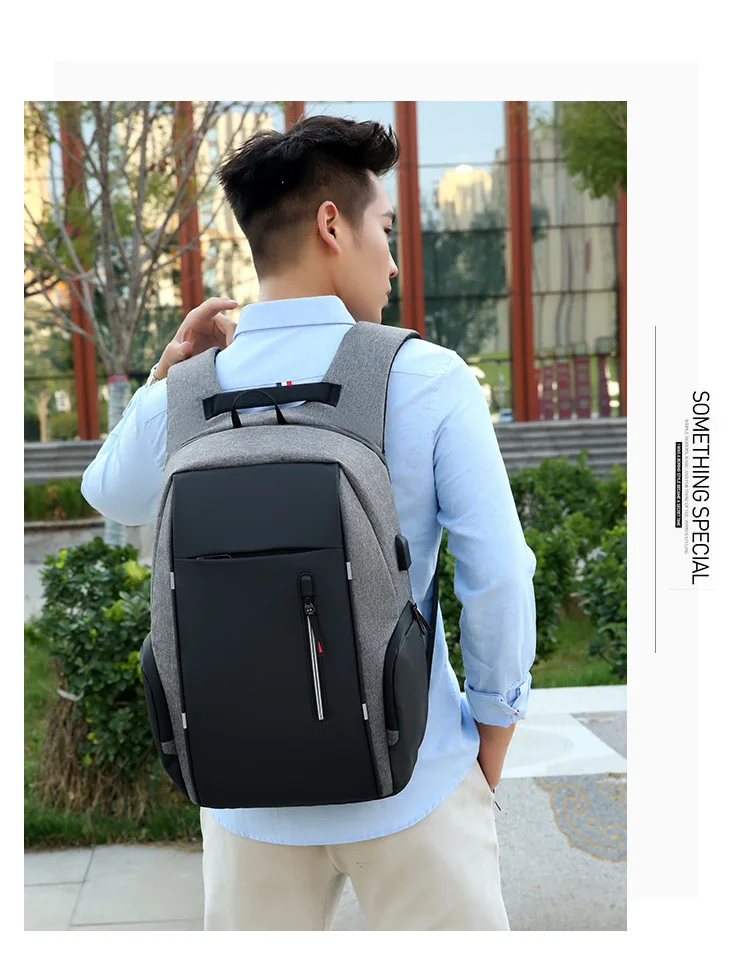Man Backpack 15.6 Inch Laptop Men's Business Backpacks Notebook Casual Multifunction Waterproof High Quality School Bag