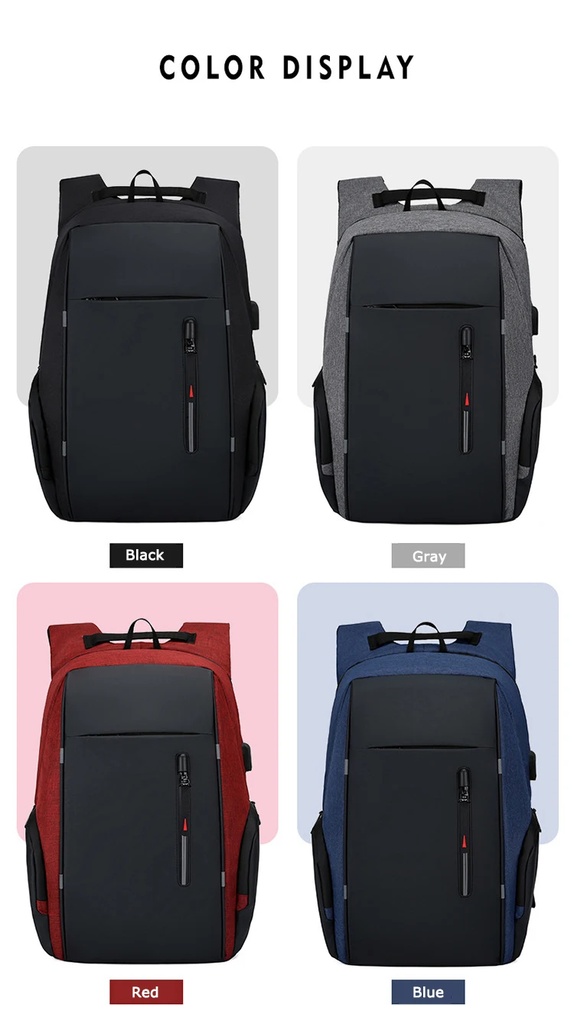 Man Backpack 15.6 Inch Laptop Men's Business Backpacks Notebook Casual Multifunction Waterproof High Quality School Bag