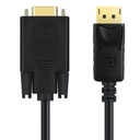 DP to VGA conversion cable Display port to VGA display adapter cable VGA high-definition data cable 1.8 meters