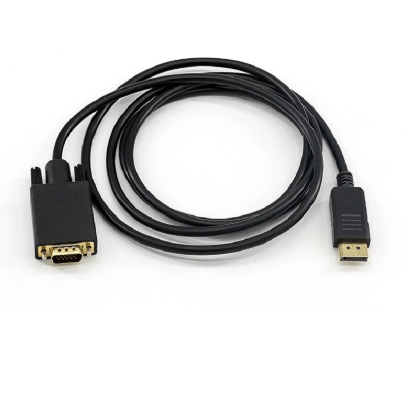 DP to VGA conversion cable Display port to VGA display adapter cable VGA high-definition data cable 1.8 meters