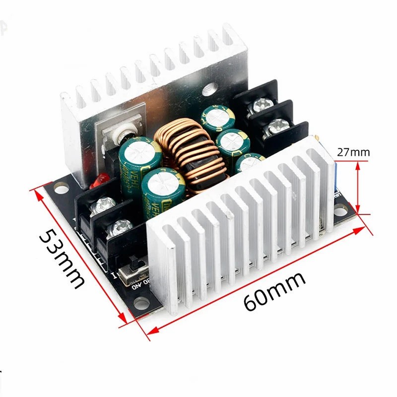 300W 20A DC-DC Buck Converter Step Down Module Constant Current LED Driver Power Step Down Voltage Module Electrolytic Capacitor