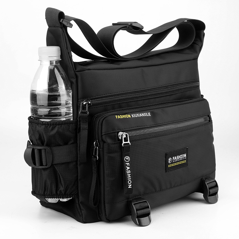 Men Shoulder Bag Multi-layer Large-capacity Nylon Messenger Bags Fashion Versatile Casual Lightweight Bag