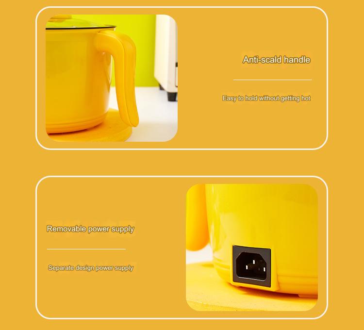 1.8L Mini electric cooking pot all-in-one multi-functional non-stick small electric pot