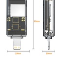 Lighting + Type-c to SDTF two-in-one card reader OTG converter