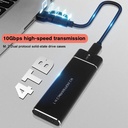 USB 3.1 Type C Dual Protocol M2 SSD Case M.2 NVME NGFF SATA SSD Enclosure Adapter 10Gbps External Enclosure Supports M and B&M Keys