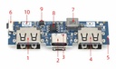Micro/Type-C USB 5V 2.4A Dual USB 18650 Boost Battery Charger Board Mobile Power Bank Accessories