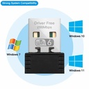 WIFI6 USB WIFI Network Card Free Driver 2.4GHz USB Dongle Wi-Fi Adapter 286.8Mbps 802.11b/g/n/ax for PC/Laptop/Desktop