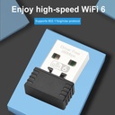 WIFI6 USB WIFI Network Card Free Driver 2.4GHz USB Dongle Wi-Fi Adapter 286.8Mbps 802.11b/g/n/ax for PC/Laptop/Desktop
