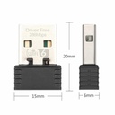WIFI6 USB WIFI Network Card Free Driver 2.4GHz USB Dongle Wi-Fi Adapter 286.8Mbps 802.11b/g/n/ax for PC/Laptop/Desktop
