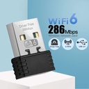 WIFI6 USB WIFI Network Card Free Driver 2.4GHz USB Dongle Wi-Fi Adapter 286.8Mbps 802.11b/g/n/ax for PC/Laptop/Desktop