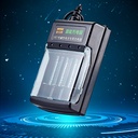 Smart charger 1.5V alkaline battery No. 5 No. 7 Ni-MH battery charging independent charging 4-slot USB charger