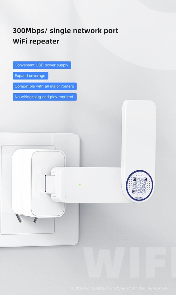 Wireless USB 300Mbps WiFi Extender Booster Router 802.11N Long Range WiFi Signal Amplifier Home Network Extension