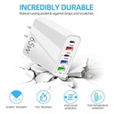5 Ports 65W USB Chargers Type C Fast Charging Adapter Cell Phones PD QC 3.0 Wall Quick Charger