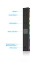 Smart RGB Led Night Light with Bluetooth APP Control Music Rhythm Lights Backlight for Gaming TV Room Decoration