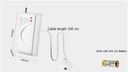 433MHZ Wireless Water leak Sensor Water Leakage Detector Alarm For Alarm System