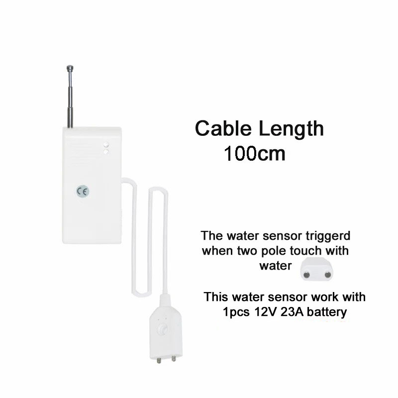 433MHZ Wireless Water leak Sensor Water Leakage Detector Alarm For Alarm System