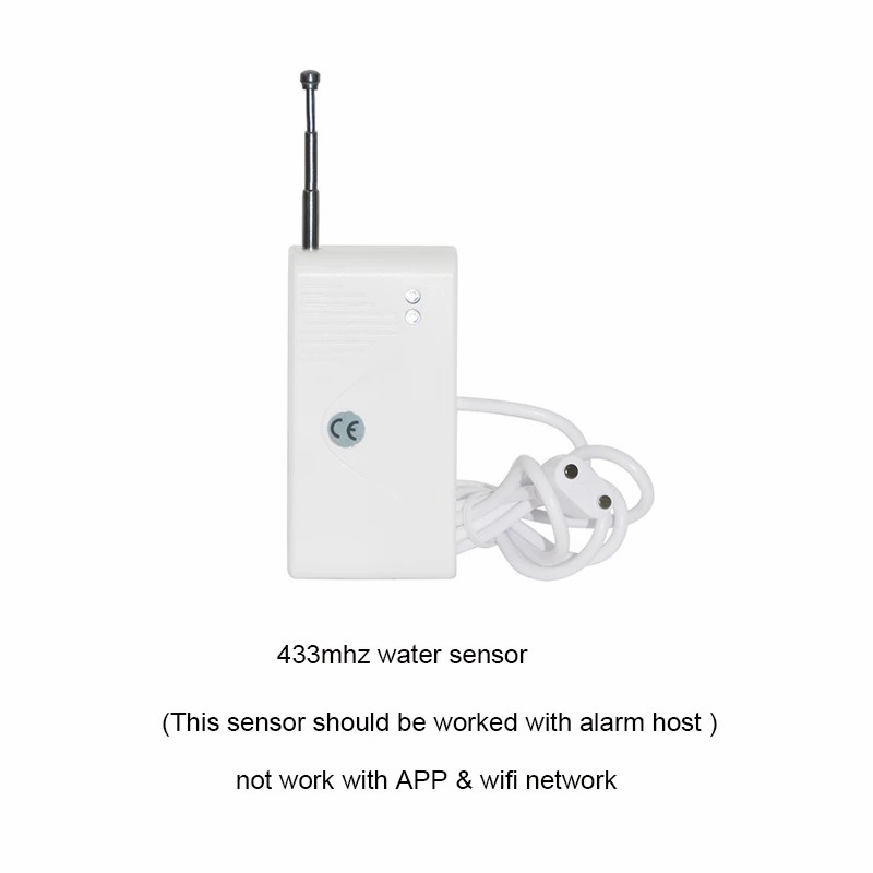 433MHZ Wireless Water leak Sensor Water Leakage Detector Alarm For Alarm System