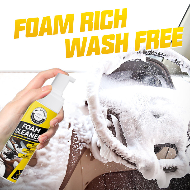 200ml Multifunctional Foam Car Cleaner Cleaning Powerful Stain Removal Kit Multifunctional Foam Cleaner Spray