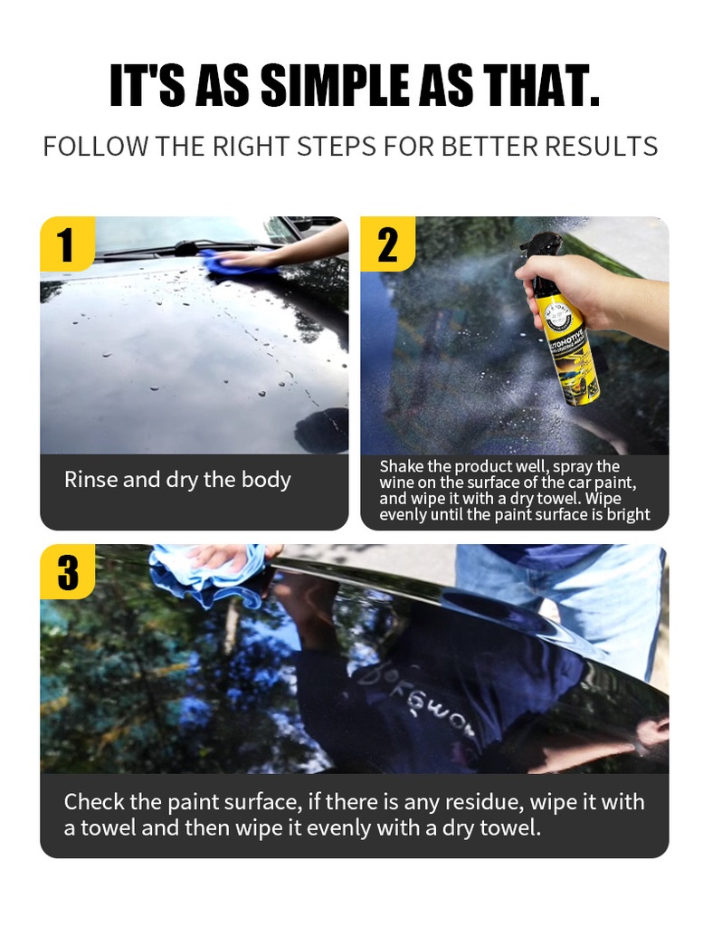 300ml Quick UV Protection Nano Repairing Coating Spray