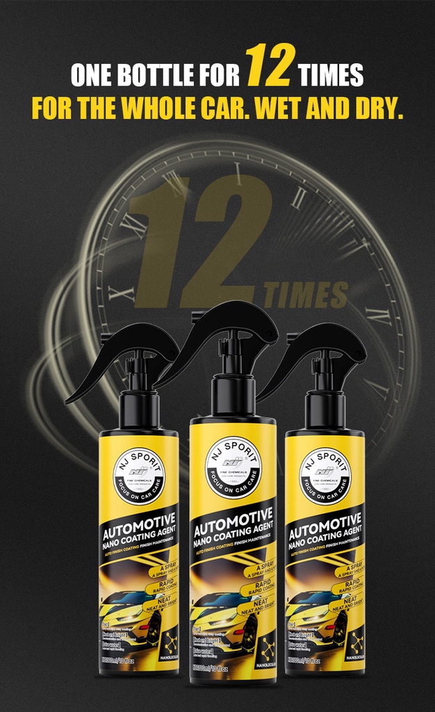 300ml Quick UV Protection Nano Repairing Coating Spray