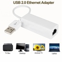 USB 2.0/ Type-C to Network Card LAN Adapter Ethernet RJ45 10/100Mbps Internet Cable Adapter
