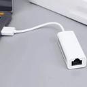USB 2.0/ Type-C to Network Card LAN Adapter Ethernet RJ45 10/100Mbps Internet Cable Adapter