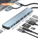 8-IN-2 USB HUB 3.0 Type C HUB Docking Station 5Gbps High Speed Transmission Dock Splitter Multi Adapter