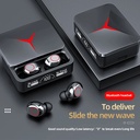 M90 PRO Bluetooth 5.3 Earphones Wireless Headphones Touch Control Gaming Headsets HIFI Stereo Noise Reduction earbuds With Mic