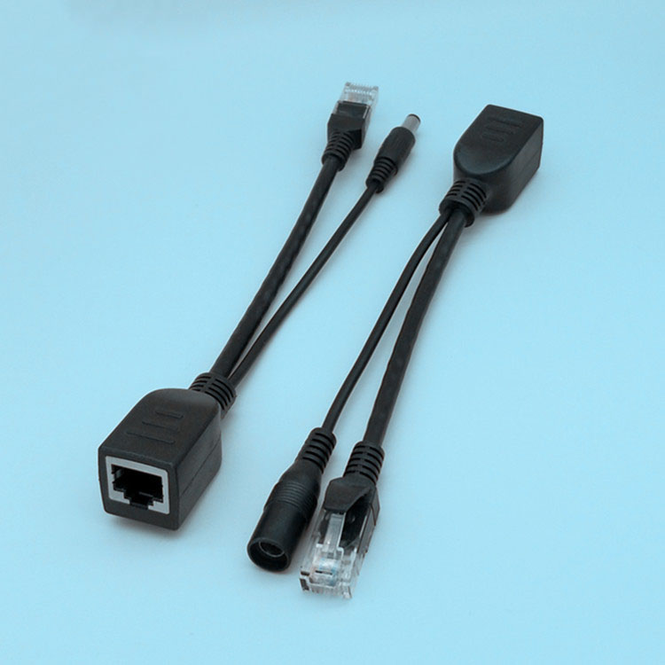 Passive POE Converter Power Cord RJ-45 Network Interface Adapter Cable DC 12v USB Power Splitter Internet Connection Cable For Ip Camera