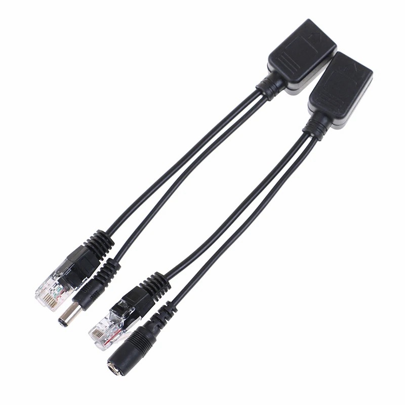 Passive POE Converter Power Cord RJ-45 Network Interface Adapter Cable DC 12v USB Power Splitter Internet Connection Cable For Ip Camera