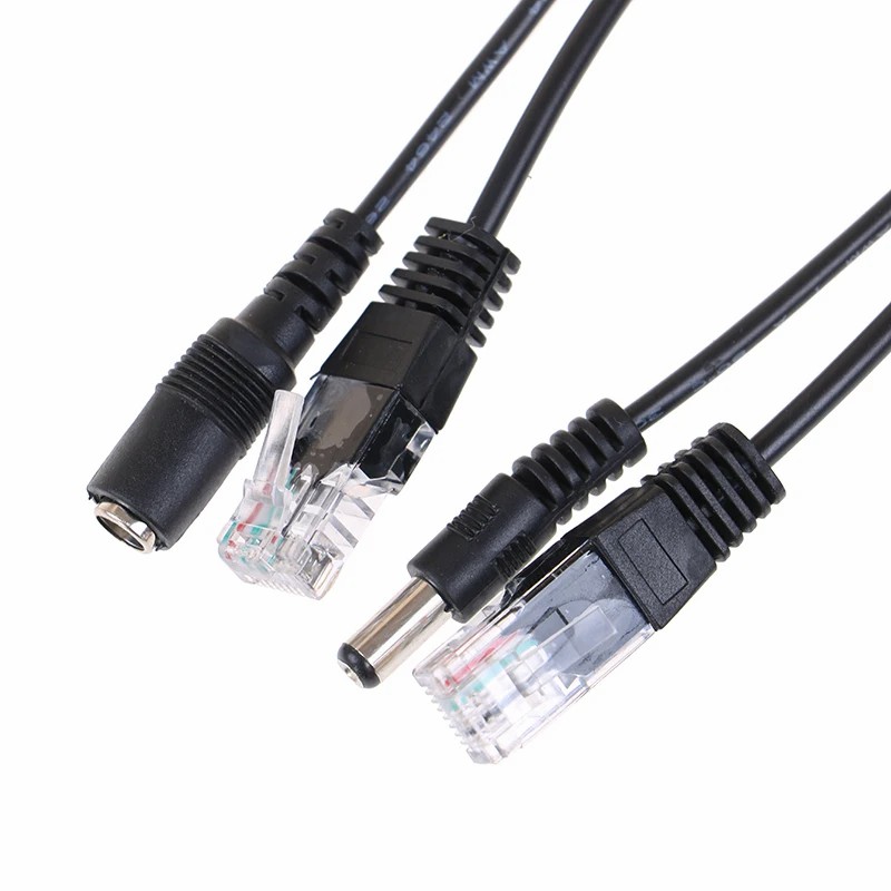 Passive POE Converter Power Cord RJ-45 Network Interface Adapter Cable DC 12v USB Power Splitter Internet Connection Cable For Ip Camera