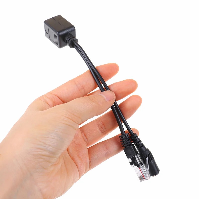 Passive POE Converter Power Cord RJ-45 Network Interface Adapter Cable DC 12v USB Power Splitter Internet Connection Cable For Ip Camera