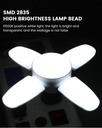 28W Fan Shape LED Bulb E27 LED Lamp Foldable 85-2650V Light Bulbs