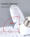 28W Fan Shape LED Bulb E27 LED Lamp Foldable 85-2650V Light Bulbs